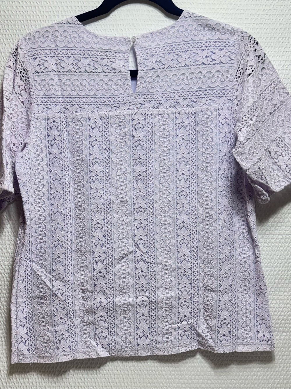 Ann Taylor women Lace Blouse in Light Purple